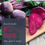 Traditional Beet Kvass with Apple & Ginger
