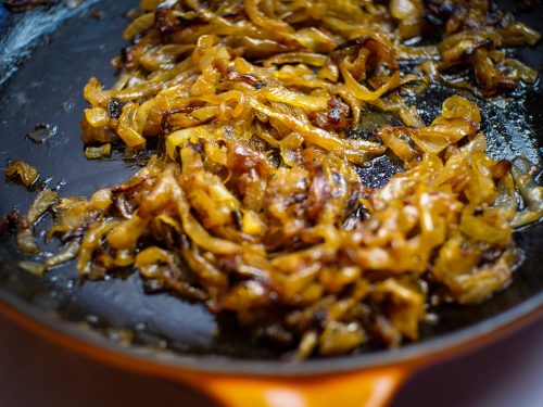 pan of caramelized onions