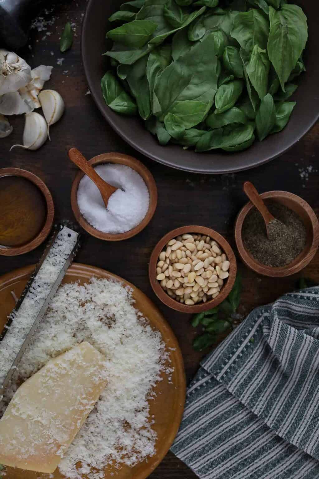 Traditional Mortar & Pestle Basil Pesto {Made In the Correct Order}