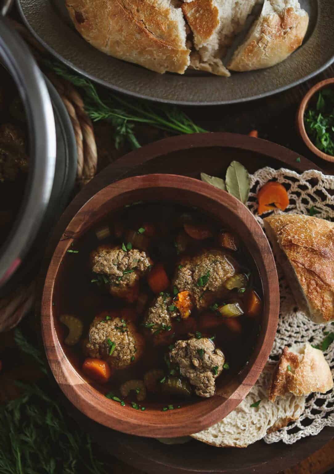 Traditional Liver Dumpling Soup The Peasant's Daughter