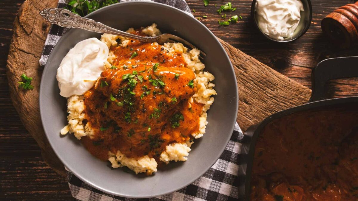 Authentic Chicken Paprikash (Hungarian Paprikás Csirke)