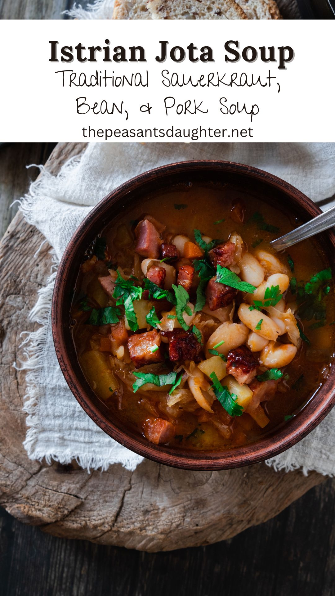 Pork, Bean & Sauerkraut Soup (Istrian Jota) The Peasant's Daughter