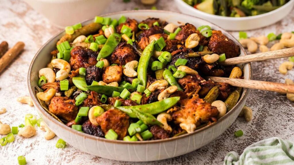 Cashew chicken.
