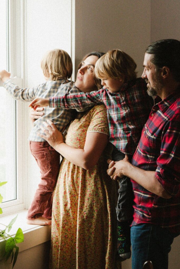 A family photo of the Dziak family.